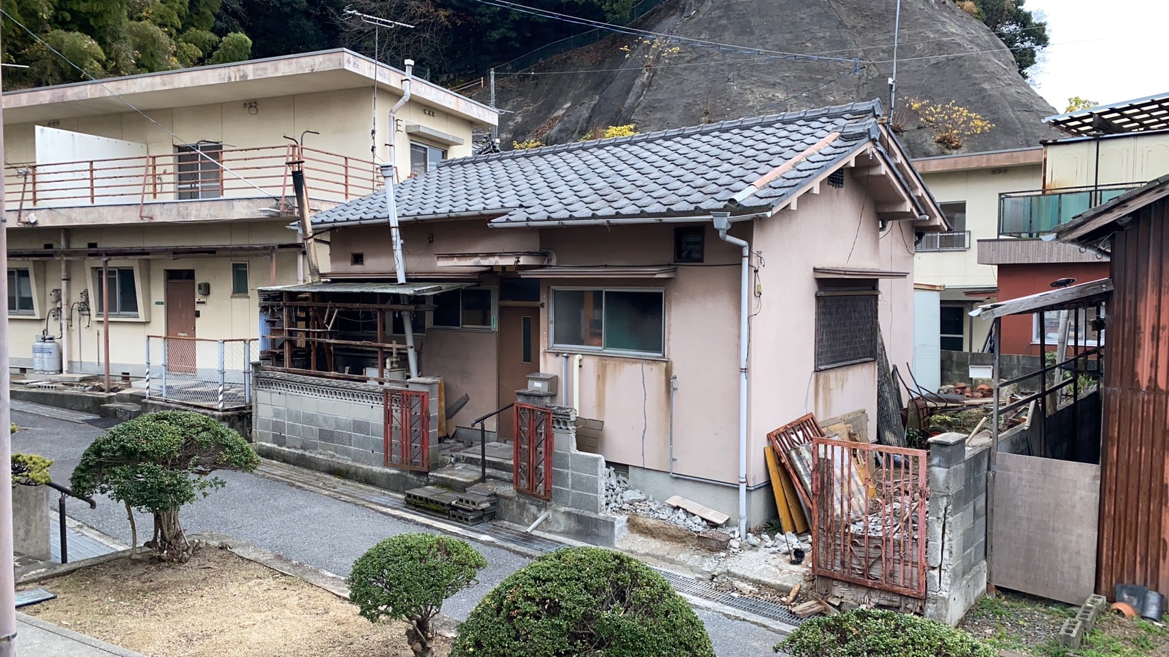 竹原市建物解体工事の写真